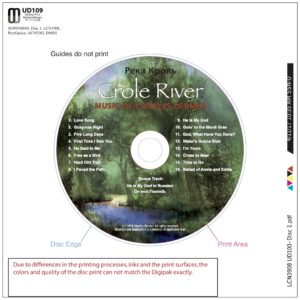 Crole River, Crole River CD, Crole River CD Disk Surface Art, Galina Stepanov, Igor Stepanov